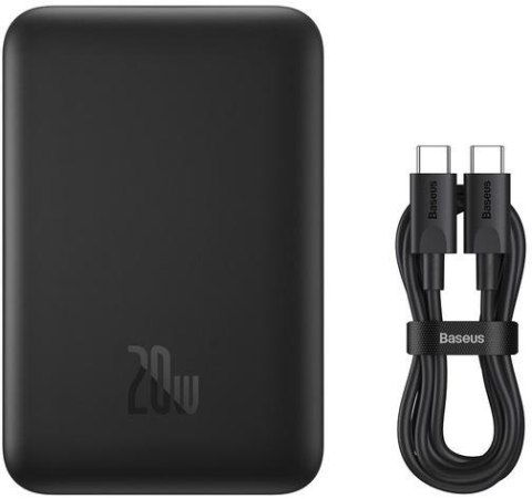 Powerbank Baseus Magnetic Mini PPCX070001 10000mAh MagSafe 15W PD QC 20W USB-C + kabel Powerbank Baseus Magnetic Mini PPCX070001 10000mAh MagSafe 15W PD QC 20W USB-C + kabel