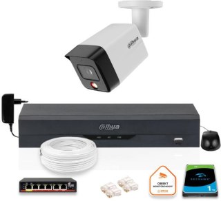 ZESTAW Kamera IP Dahua 8mpx IPC-HFW1839TC-A-IL-0280B-S6 + DYSK 1TB