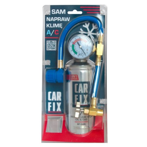 GAZ ZESTAW 5IN1 235G R134A AUTA 1995-2016 + PRZEWÓD CIŚN. CAR FIX GAZ ZESTAW 5IN1 235G R134A AUTA 1995-2016 + PRZEWÓD CIŚN. CAR FIX