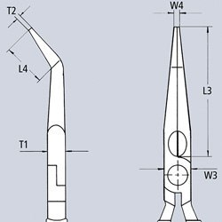 SZCZYPCE TNĄCE PÓŁOKRĄGŁE WYGIĘTE IZOLOWANE 160MM SZCZYPCE TNĄCE PÓŁOKRĄGŁE WYGIĘTE IZOLOWANE 160MM