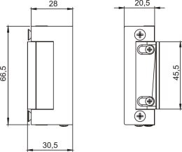 ZACZEP ELEKTROMAGNETYCZNY BEZ WYŁĄCZNIKA LOB