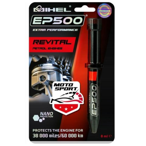 MIHEL DODATEK DO OLEJU Z SILNIKIEM BENZYN. EP500 SPORT PEM MIHEL MIHEL DODATEK DO OLEJU Z SILNIKIEM BENZYN. EP500 SPORT PEM MIHEL