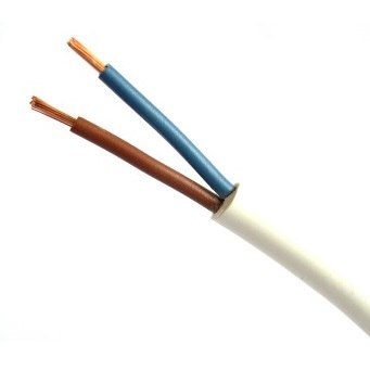 PRZEWÓD MIESZKANIOWY H03VV-F OMY 2X1,5 BIAŁY 300V ELPAR PRZEWÓD MIESZKANIOWY H03VV-F OMY 2X1,5 BIAŁY 300V ELPAR
