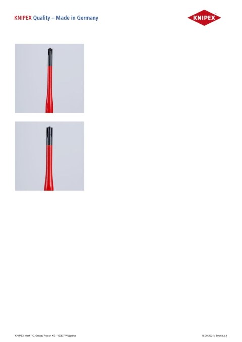 WKRĘTAK PHILLIPS SLIM Z IZOLACJĄ 80 MM PH1 KNIPEX WKRĘTAK PHILLIPS SLIM Z IZOLACJĄ 80 MM PH1 KNIPEX
