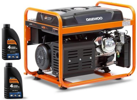 ZESTAW AGREGAT PRĄDOTWÓRCZY DAEWOO GDA 6500E 5.5kW + 2x GENERATOR OIL SAE 10W-30 DWO 600 ZESTAW AGREGAT PRĄDOTWÓRCZY DAEWOO GDA 6500E 5.5kW + 2x GENERATOR OIL SAE 10W-30 DWO 600