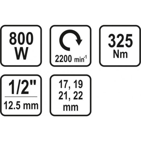 ELEKTRYCZNY KLUCZ UDAROWY 800W 325NM + NASADKI VOREL ELEKTRYCZNY KLUCZ UDAROWY 800W 325NM + NASADKI VOREL