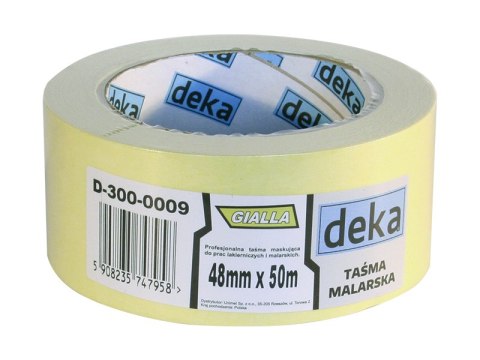TAŚMA MALARSKA GIALLA 19MM*50M DEKA TAŚMA MALARSKA GIALLA 19MM*50M DEKA