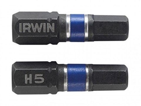 GROT UDAROWY JEDNOSTRONNY, BIT, KOŃCÓWKA 25MM 2 SZT. HEX5 IRWIN GROT UDAROWY JEDNOSTRONNY, BIT, KOŃCÓWKA 25MM 2 SZT. HEX5 IRWIN