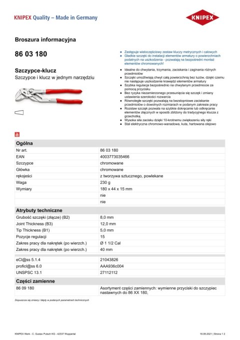 SZCZYPCE-KLUCZ 180MM SZCZYPCE-KLUCZ 180MM