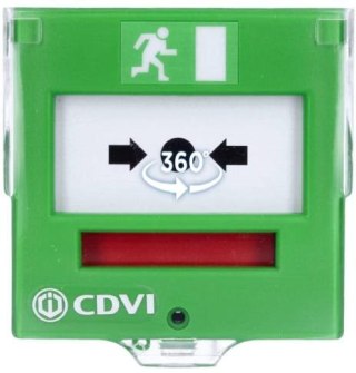 Ewakuacyjny przycisk wyjścia z elastyczną membraną, 2 styki CDVI BBGP2V