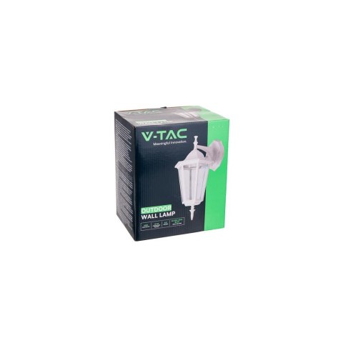 Kinkiet Ogrodowy Latarenka V-TAC E27 W Dół Biały Mat VT-750