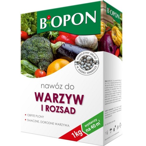 NAWÓZ - DO POMIDORÓW, OGÓRKÓW I WARZYW 1 KG BIOPON NAWÓZ - DO POMIDORÓW, OGÓRKÓW I WARZYW 1 KG BIOPON