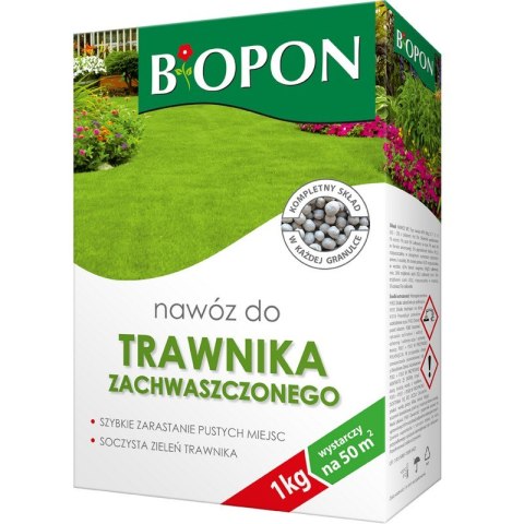 NAWÓZ - DO TRAWNIKA ZACHWASZCZONEGO 1 KG BIOPON NAWÓZ - DO TRAWNIKA ZACHWASZCZONEGO 1 KG BIOPON
