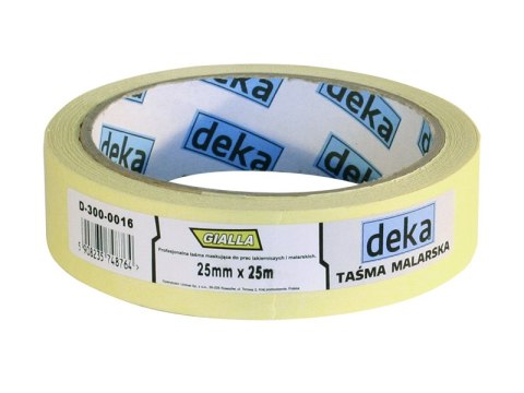 TAŚMA MALARSKA GIALLA 19MM*25M DEKA TAŚMA MALARSKA GIALLA 19MM*25M DEKA