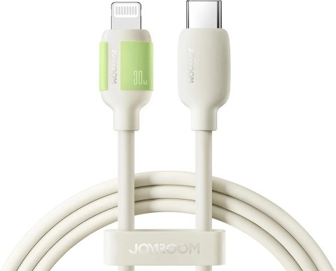 Kabel Joyroom S-A53 30W USB-C - Lightning z fluorescencyjną końcówką 2 m - beżowy Kabel Joyroom S-A53 30W USB-C - Lightning z fluorescencyjną końcówką 2 m - beżowy