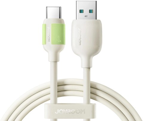 Kabel Joyroom S-A53 3A USB-A - USB-C z fluorescencyjną końcówką 2 m - beżowy Kabel Joyroom S-A53 3A USB-A - USB-C z fluorescencyjną końcówką 2 m - beżowy