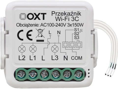 Moduł OXT mini przekaźnik 3 obwody WiFi TUYA Moduł OXT mini przekaźnik 3 obwody WiFi TUYA