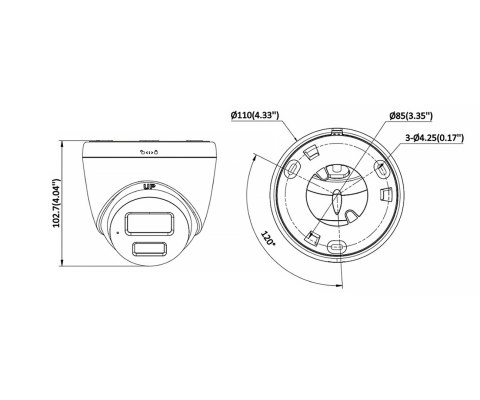 KAMERA IP DS-2CD1343G2-LIUF/SL(2.8MM)/PL Smart Hybrid Light - 4 Mpx Hikvision KAMERA IP DS-2CD1343G2-LIUF/SL(2.8MM)/PL Smart Hybrid Light - 4 Mpx Hikvision