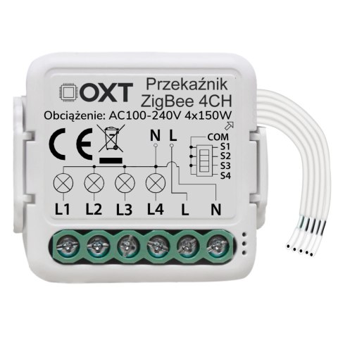 Moduł OXT mini przekaźnik 4 obwody ZigBee TUYA Moduł OXT mini przekaźnik 4 obwody ZigBee TUYA