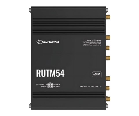 PUNKT DOSTĘPOWY 5G +ROUTER RUTM54 Dual SIM + eSIM Wi-Fi 5, 2.4 GHz, 5 GHz, 867 Mb/s Teltonika