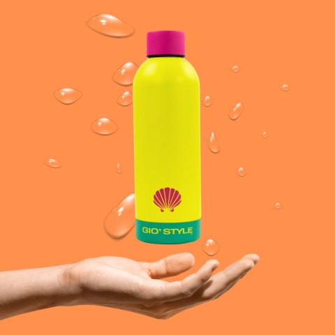Butelka termiczna Kamai Gio Style, stal nierdzewna, żółta, pojemność 0,75L