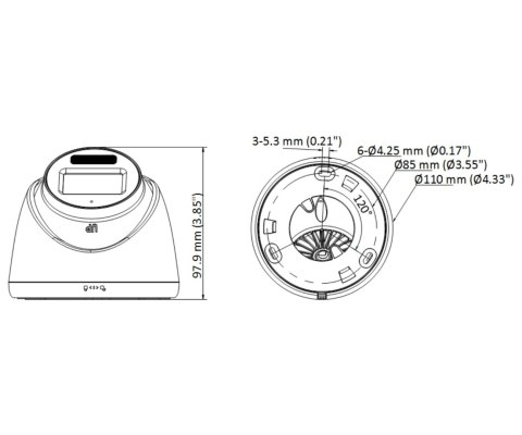 KAMERA HD-TVI DS-2CE78D0T-LTS(2.8MM) Smart Hybrid Light - 1080p Hikvision