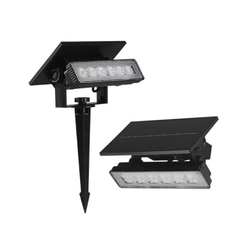 Oprawa Ogrodowa 2w1 Wbijana Ścienna LED V-TAC Solarna 0,9W IP65 VT-41009 3000K 80lm 3 Lata Gwarancji