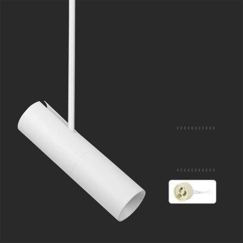 Oprawa Sufitowa V-TAC GU10 Regulowana 830-1170mm Biała VT-7900 3 Lata Gwarancji Oprawa Sufitowa V-TAC GU10 Regulowana 830-1170mm Biała VT-7900 3 Lata Gwarancji
