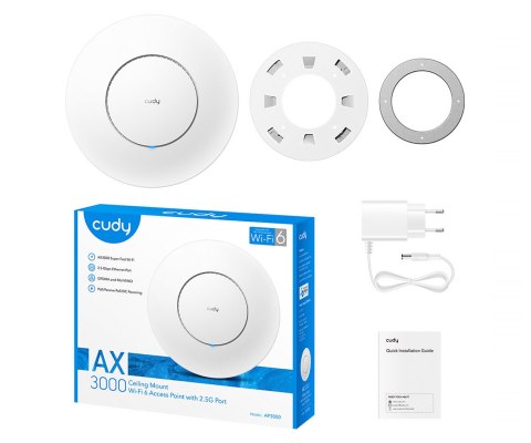 PUNKT DOSTĘPOWY AP3000 Wi-Fi 6 CUDY PUNKT DOSTĘPOWY AP3000 Wi-Fi 6 CUDY