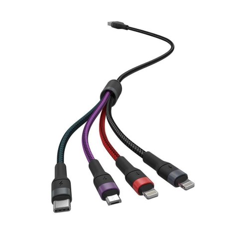 Przewód 4w1 1,2Mb V-TAC PD 2,4A VT-5351 Przewód 4w1 1,2Mb V-TAC PD 2,4A VT-5351