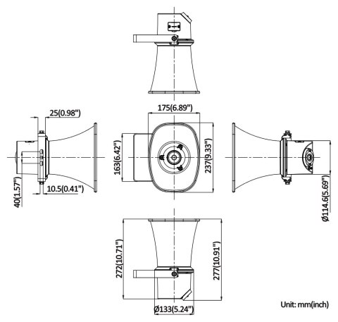SIECIOWY GŁOŚNIK TUBOWY DS-QAZ1307G1T-E(C) 7 W IP67 Hikvision SIECIOWY GŁOŚNIK TUBOWY DS-QAZ1307G1T-E(C) 7 W IP67 Hikvision