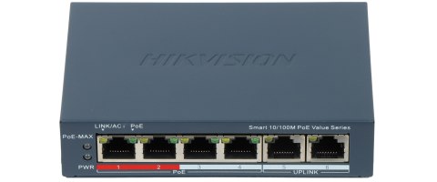 SWITCH POE DS-3E1106P-EI/M 4-PORTOWY Hikvision SWITCH POE DS-3E1106P-EI/M 4-PORTOWY Hikvision