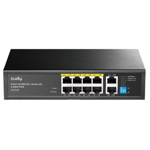SWITCH POE FS1010P 8-PORTOWY CUDY SWITCH POE FS1010P 8-PORTOWY CUDY