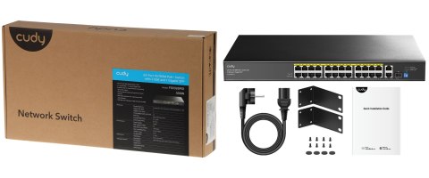 SWITCH POE FS1026PS1 24-PORTOWY SFP CUDY SWITCH POE FS1026PS1 24-PORTOWY SFP CUDY