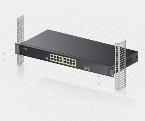 SWITCH POE GS1020PS2 16-PORTOWY SFP CUDY SWITCH POE GS1020PS2 16-PORTOWY SFP CUDY