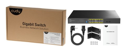 SWITCH POE GS1020PS2 16-PORTOWY SFP CUDY SWITCH POE GS1020PS2 16-PORTOWY SFP CUDY