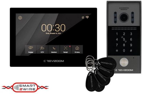 Wideodomofon REVIZOOM RM-T273HD BLACK/RC-212HD-CK1 Wideodomofon REVIZOOM RM-T273HD BLACK/RC-212HD-CK1