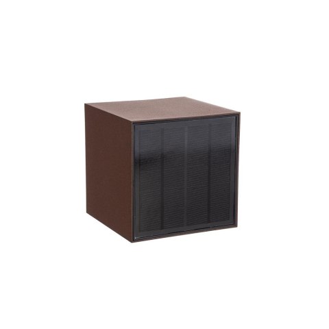 Oprawa Ścienna Solarna V-TAC 9W LED COB Brąz Corten Kostka 15x15cm IP65 Czujnik Ruchu VT-409CCT 3000K-4000K-5000K 800lm Oprawa Ścienna Solarna V-TAC 9W LED COB Brąz Corten Kostka 15x15cm IP65 Czujnik Ruchu VT-409CCT 3000K-4000K-5000K 800lm
