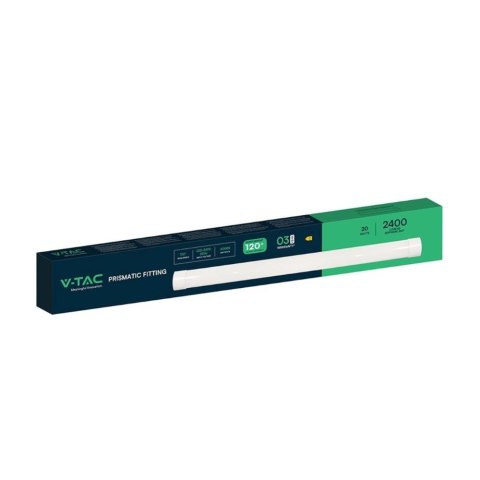 Oprawa V-TAC 20W LED Liniowa Natynkowa 60cm 120Lm/W VT-8320 6500K 2400lm 3 Lata Gwarancji