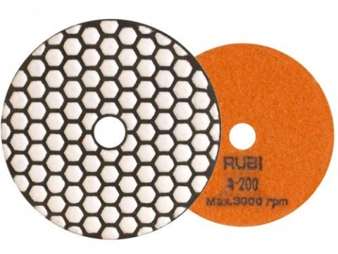 TARCZA DIAMENTOWA DO POLEROWANIA NA SUCHO FI 100 MM GR. 200 RUBI TARCZA DIAMENTOWA DO POLEROWANIA NA SUCHO FI 100 MM GR. 200 RUBI