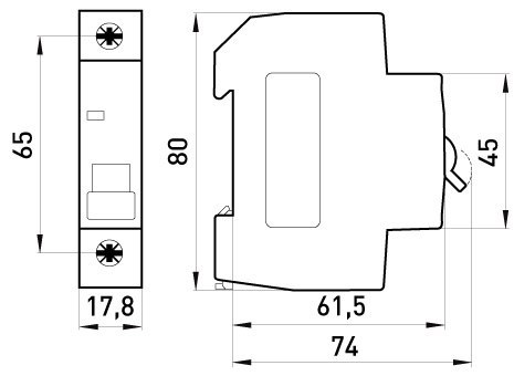 WYŁĄCZNIK NADPRĄDOWY MCB.PRO60 1P C25A 6KA ENEXT WYŁĄCZNIK NADPRĄDOWY MCB.PRO60 1P C25A 6KA ENEXT