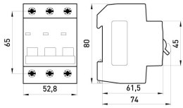 WYŁĄCZNIK NADPRĄDOWY MCB.PRO60 3P B16A 6KA ENEXT