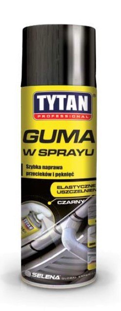 TYTAN GUMA W SPRAYU 400 ML CZARNY TYTAN GUMA W SPRAYU 400 ML CZARNY