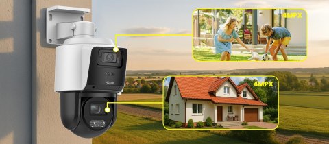 Kamera IP Hilook PTZ-D4-Pro dualna 8MP (4MP + 4MP) Kamera IP Hilook PTZ-D4-Pro dualna 8MP (4MP + 4MP)