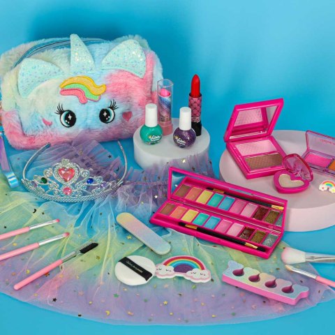 Kosmetyki do makijażu make up lakiery kosmetyczka spódniczka zestaw 22 elementy Kosmetyki do makijażu make up lakiery kosmetyczka spódniczka zestaw 22 elementy