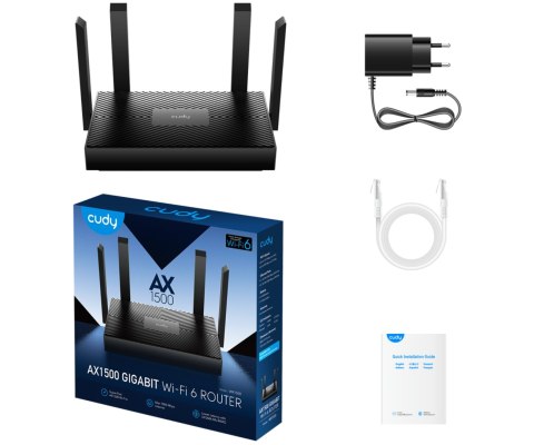 ROUTER WR1500 Wi-Fi 6 2.4 GHz, 5 GHz CUDY ROUTER WR1500 Wi-Fi 6 2.4 GHz, 5 GHz CUDY