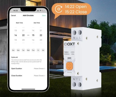 Inteligentny Sterownik OXT | 63A | Licznik | ZigBee | Tuya T337 Inteligentny Sterownik OXT | 63A | Licznik | ZigBee | Tuya T337