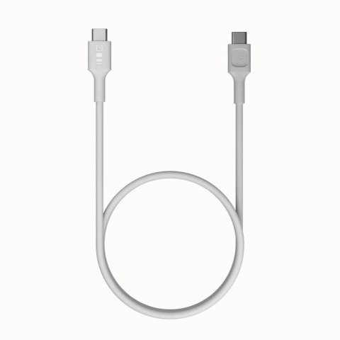 KABEL USB-C / USB-C Greencell PowerFlex 120cm PD 100W biały silikonowy KABEL USB-C / USB-C Greencell PowerFlex 120cm PD 100W biały silikonowy