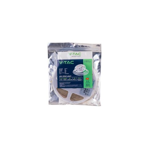 Taśma LED V-TAC SMD3528 300LED IP65 RĘKAW 4,2W/m VT-3528 60-IP65 3000K 420lm