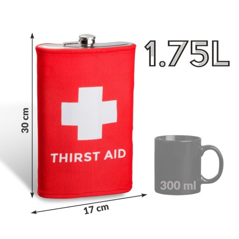 Gigantyczna Piersiówka Thirst Aid dla chłopaka Gigantyczna Piersiówka Thirst Aid dla chłopaka